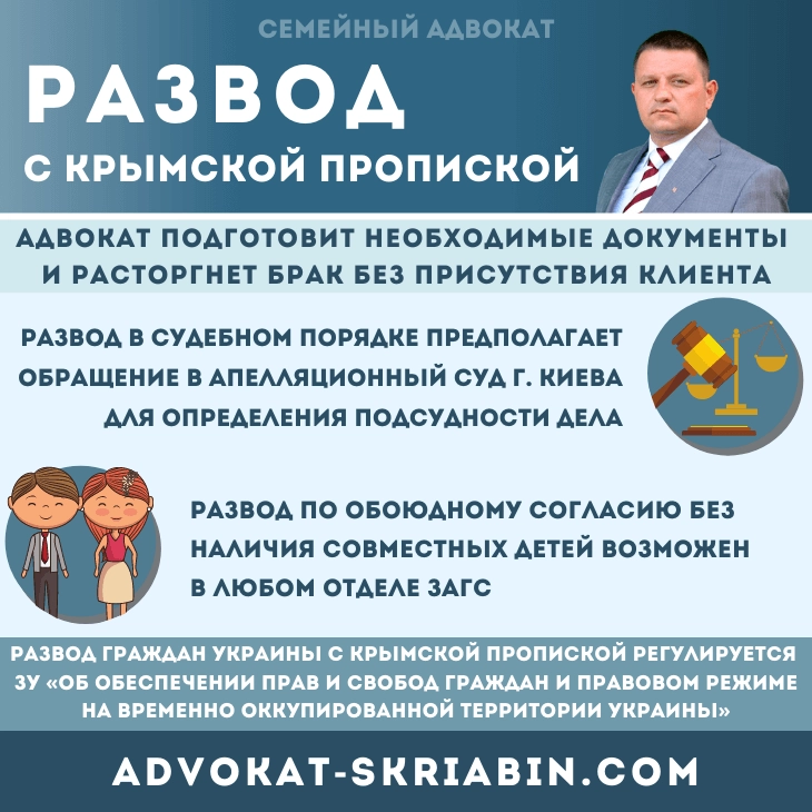 Развод с крымской пропиской — помощь семейного адвоката в Украине
