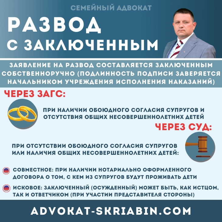 Развод с заключённым в Украине — помощь адвоката по семейным делам
