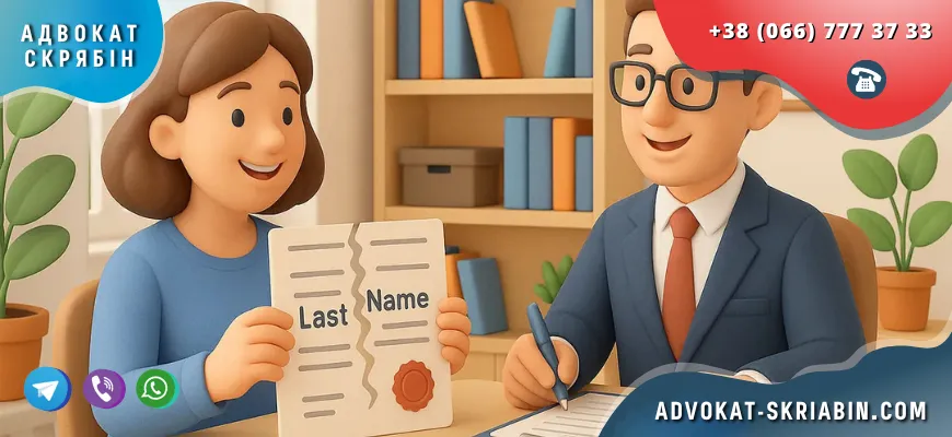 зміна прізвища після розлучення в Україні