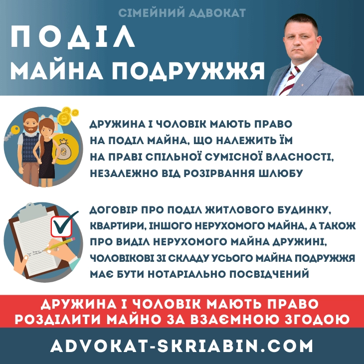 Поділ майна подружжя