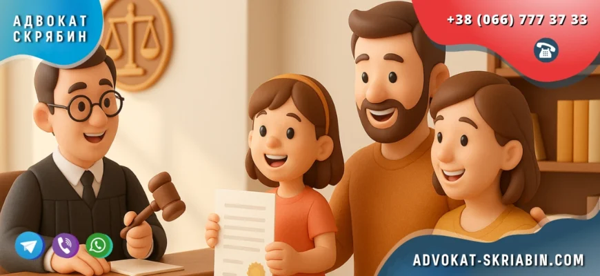 Решение суда об усыновлении в Украине