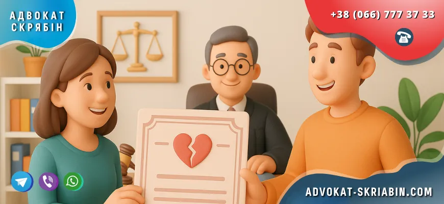 свідоцтво про розірвання шлюбу