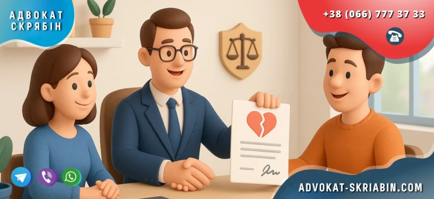швидке розлучення в Україні у сучасному офісі з адвокатом