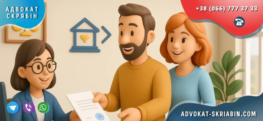 Заява до суду про надіслання рішення до органу ДРАЦС — клієнт, адвокат і працівниця канцелярії у світлому офісі з документами, позитивна атмосфера