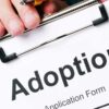 Application for adoption of a child