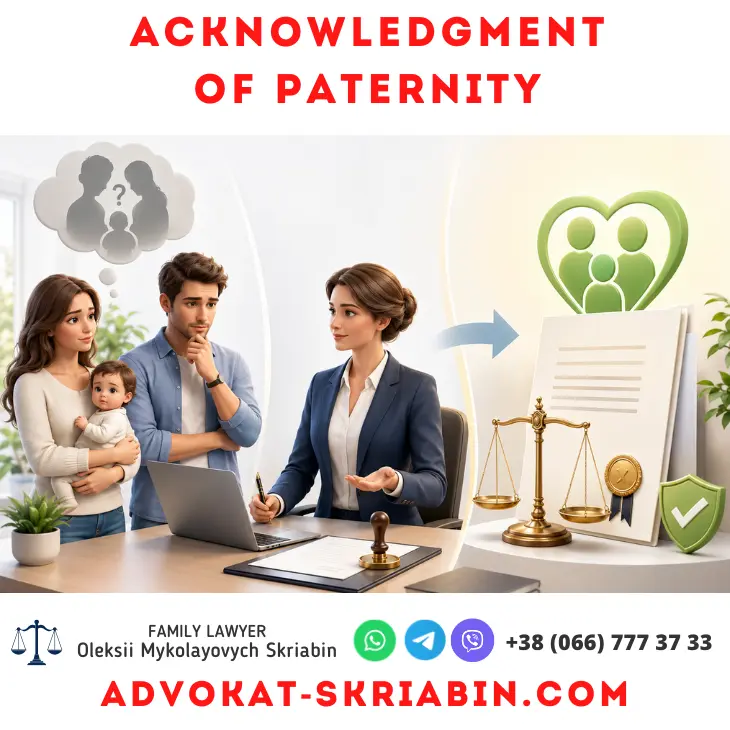 Acknowledgment of paternity legal assistance by a family lawyer