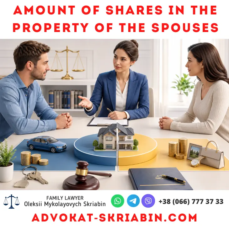 Amount of Shares in Spouses’ Property — Lawyer Help Amount of shares in spouses’ property — legal consultation on division of marital assets