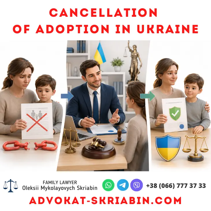 Cancellation of adoption in Ukraine with legal assistance from an attorney