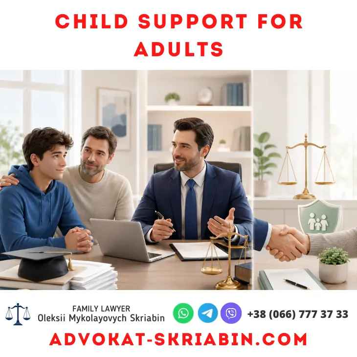 Child support for adults legal consultation with attorney