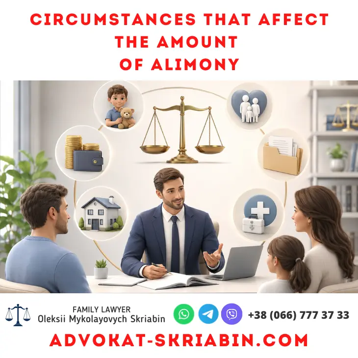 Circumstances that affect the amount of alimony — legal support from an alimony lawyer