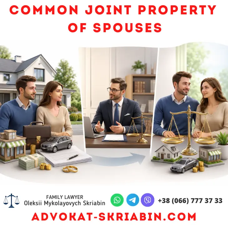 Common joint property of spouses — lawyer support Common joint property of spouses — legal support from a family lawyer