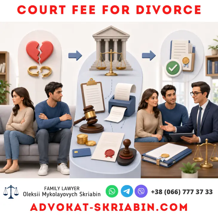 Court fee for divorce — legal assistance from a divorce lawyer