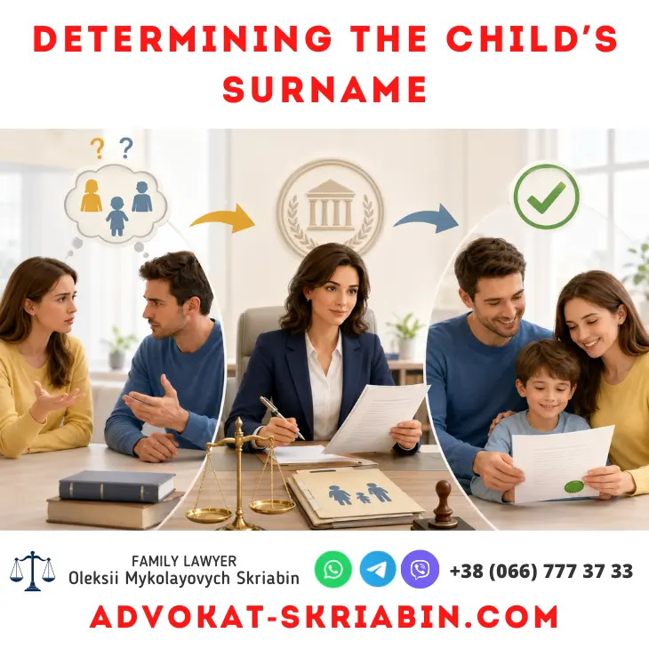 Determining the child’s surname — family lawyer help Determining the child’s surname with legal assistance from a family lawyer