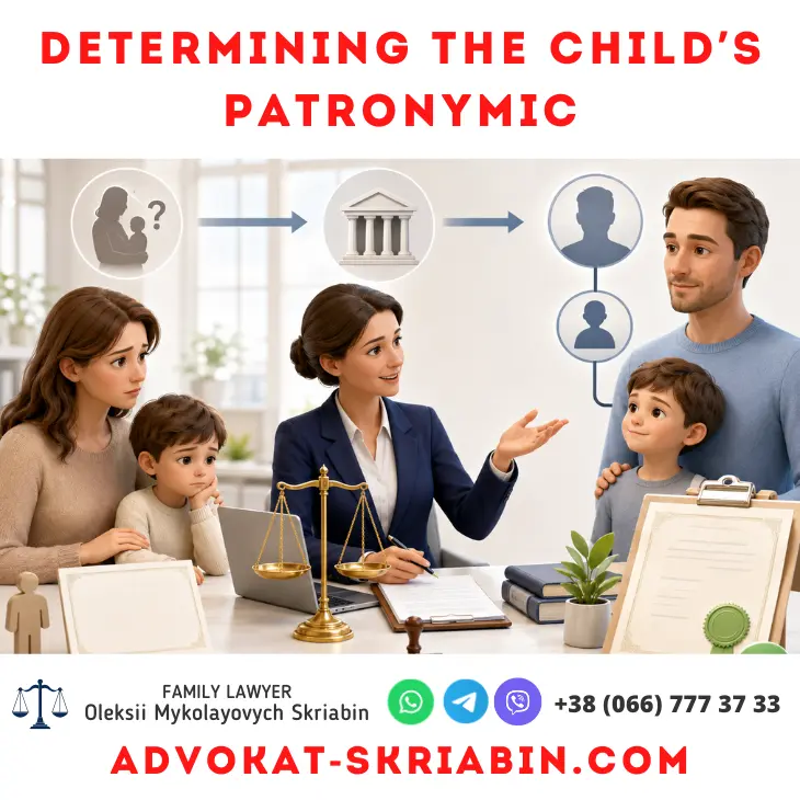 Determining the child’s patronymic with lawyer help Determining the child’s patronymic through legal assistance