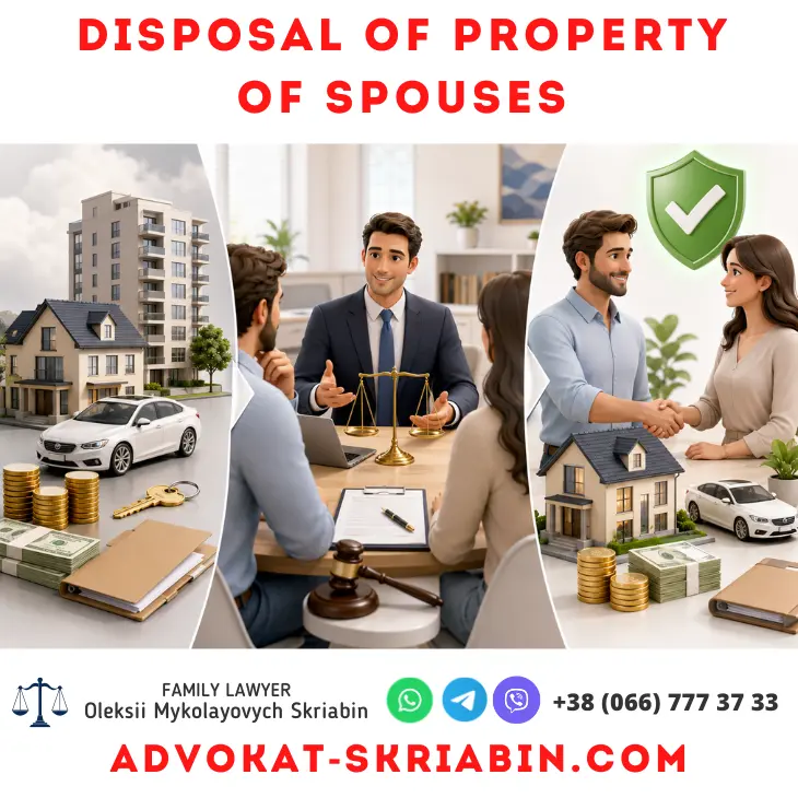 Disposal of property of spouses with legal guidance from an attorney