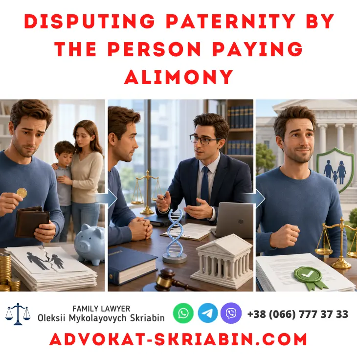 Disputing paternity by the person paying alimony with legal support from a family lawyer