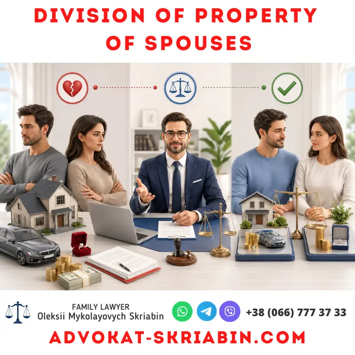 Division of property of spouses — legal support from a lawyer