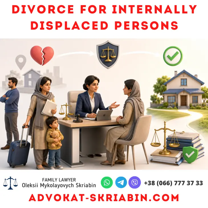 Divorce for internally displaced persons legal assistance from a family lawyer