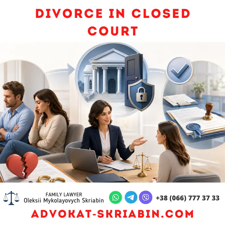 Divorce in closed court — lawyer support Divorce in closed court — confidential legal support by a divorce lawyer