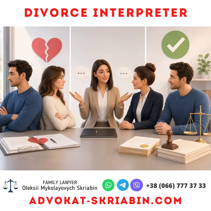 Divorce interpreter legal assistance from a family lawyer