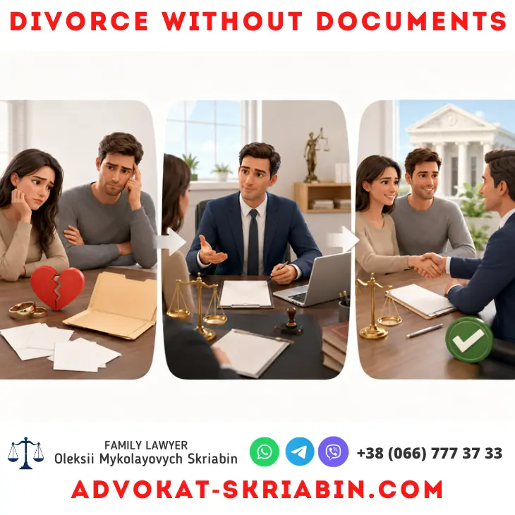 Divorce Without Documents legal assistance in Ukraine
