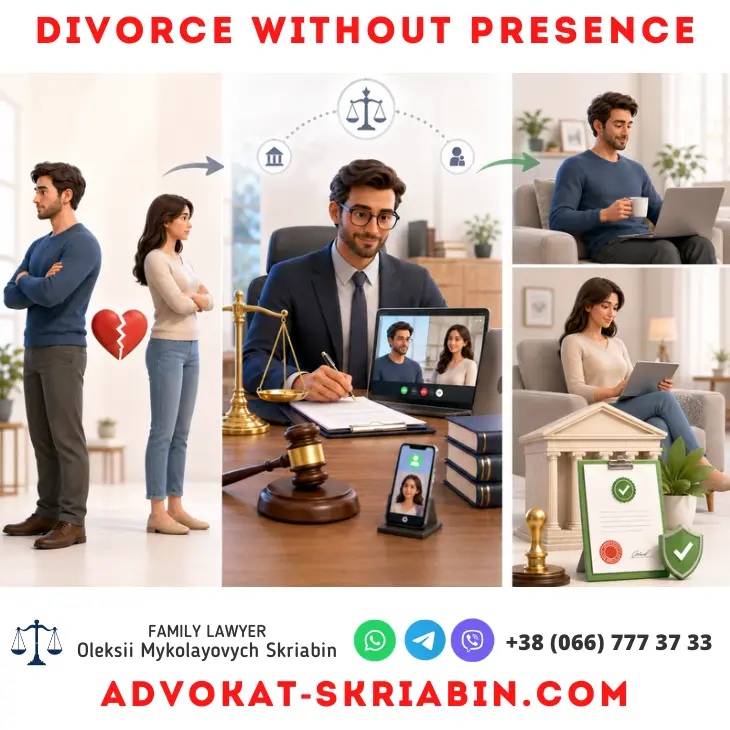 divorce without presence in Ukraine legal assistance from a family lawyer