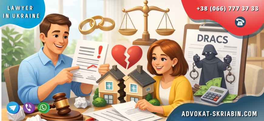 Errors in court documents and DRACS during divorce process in Ukraine