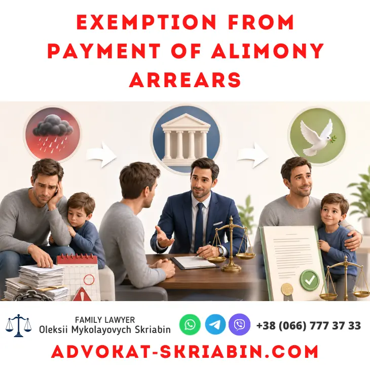 Exemption from payment of alimony arrears lawyer help Exemption from payment of alimony arrears with lawyer assistance