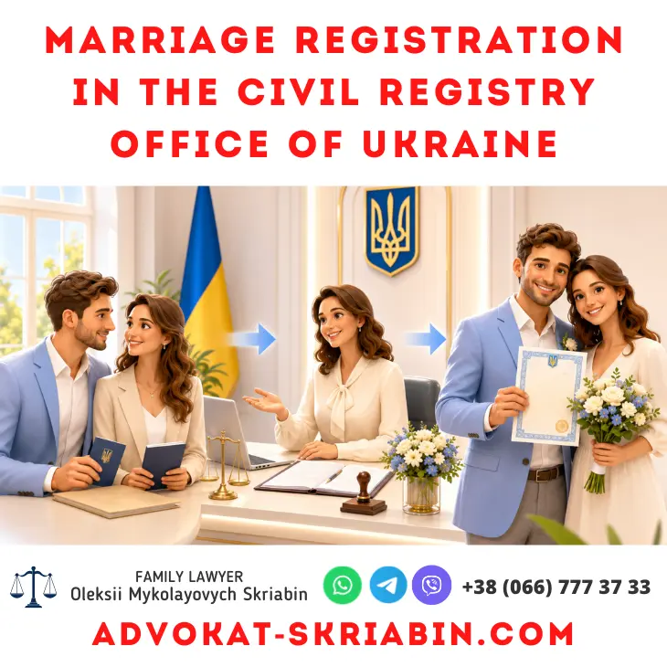 Marriage registration in the Civil Registry Office of Ukraine with legal support