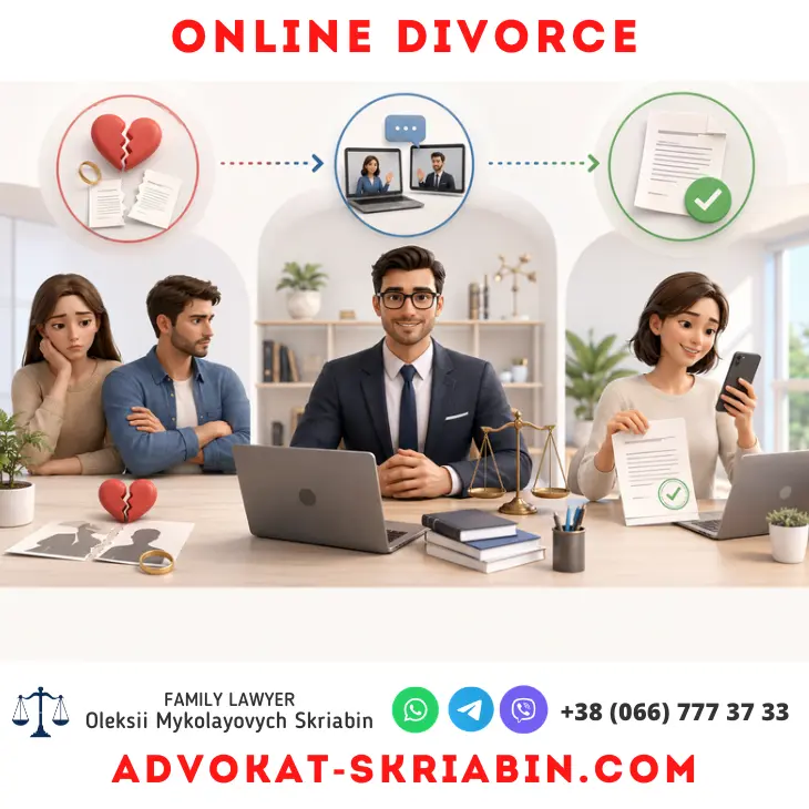 Online divorce legal support with a family lawyer in Ukraine