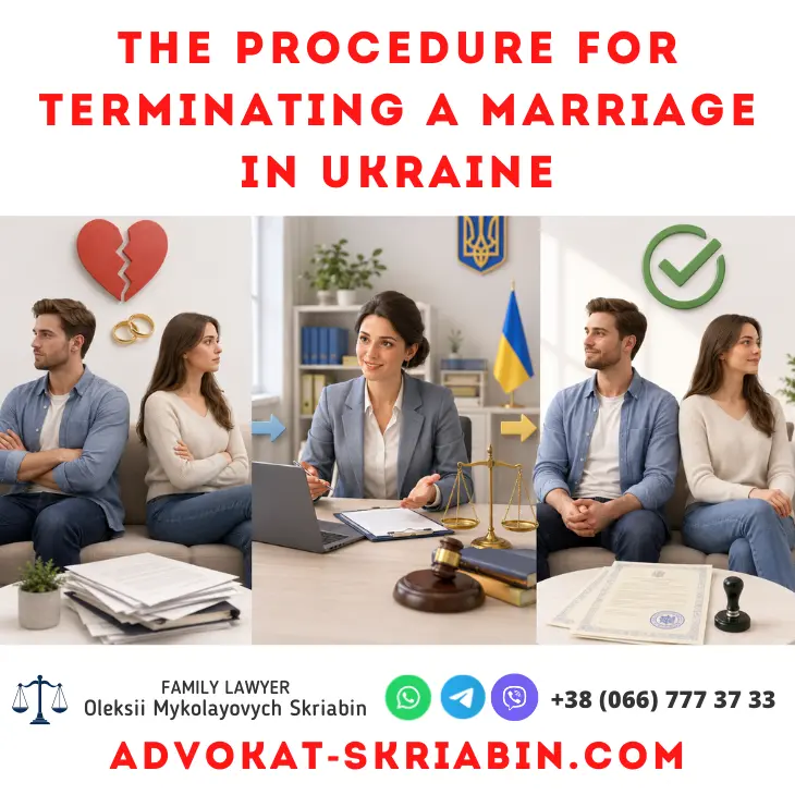 The procedure for terminating a marriage in Ukraine The procedure for terminating a marriage in Ukraine with legal assistance from a lawyer
