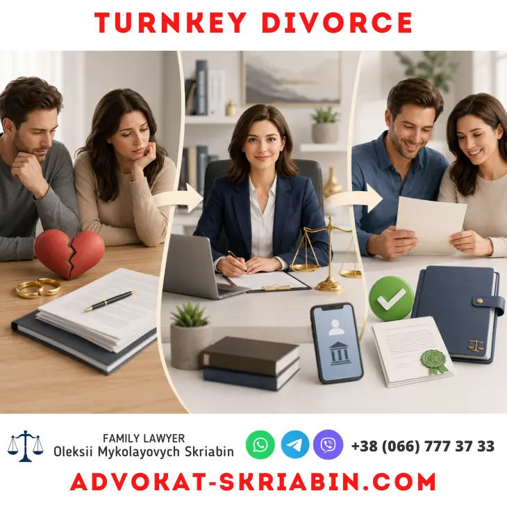 Turnkey Divorce Lawyer Support Turnkey divorce process with professional lawyer support