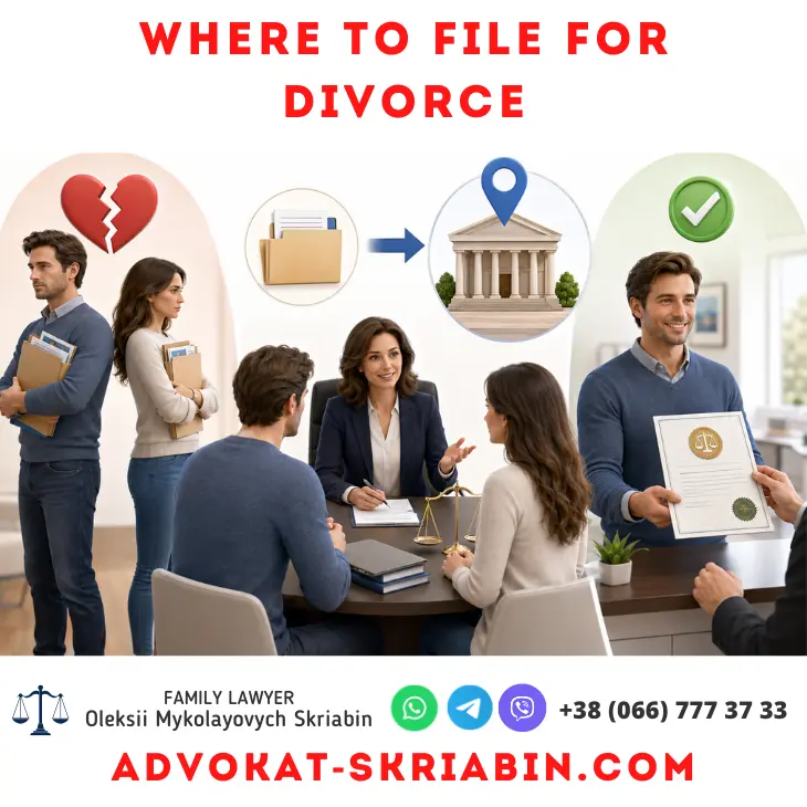 Where to file for divorce with legal assistance from a family lawyer