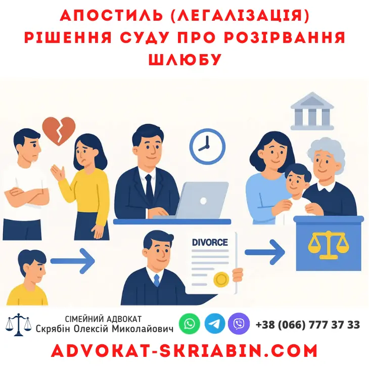 Апостиль рішення суду про розірвання шлюбу