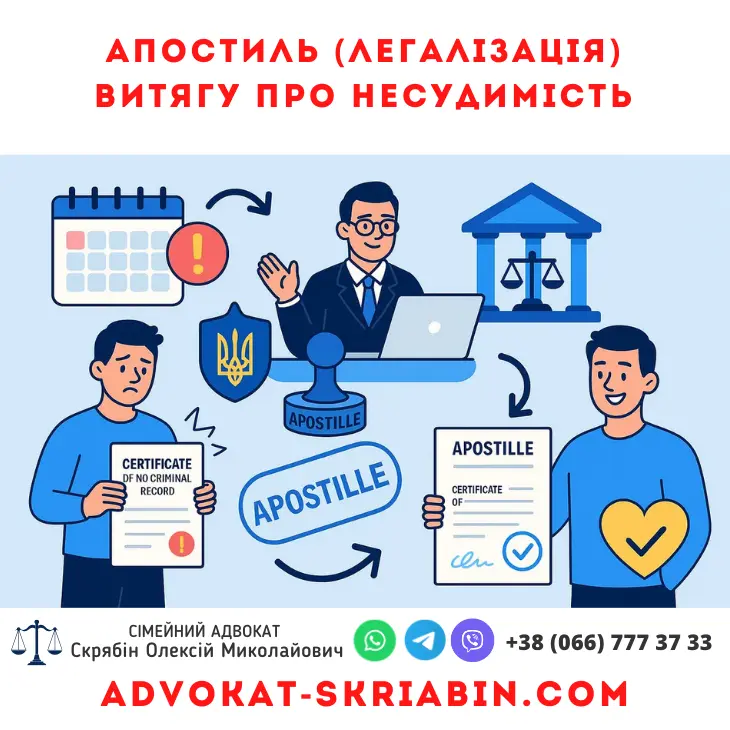 апостиль витягу про несудимість в Україні