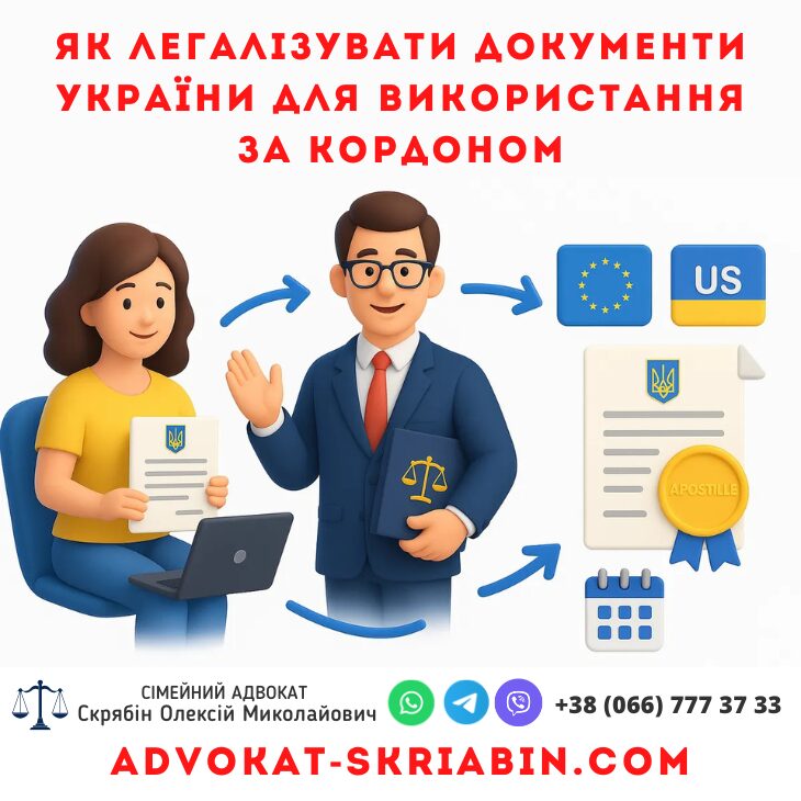 легалізація документів України для використання за кордоном