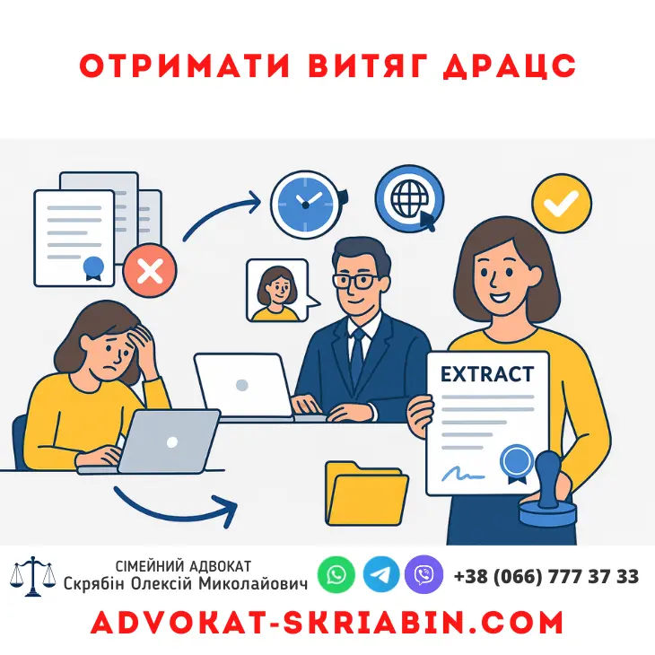 отримати витяг ДРАЦС