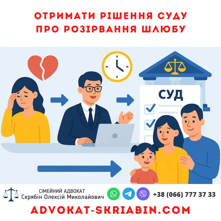 отримати рішення суду про розірвання шлюбу