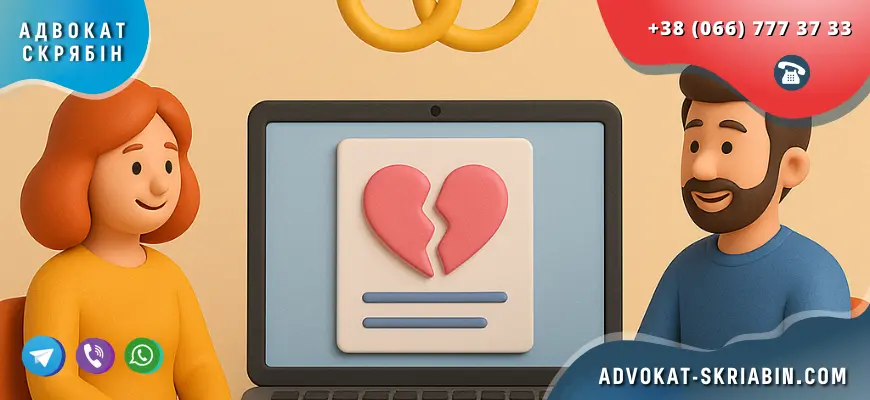 розлучення через ДРАЦС онлайн адвокат Скрябін