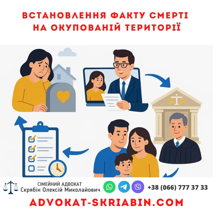 встановлення факту смерті на окупованій території