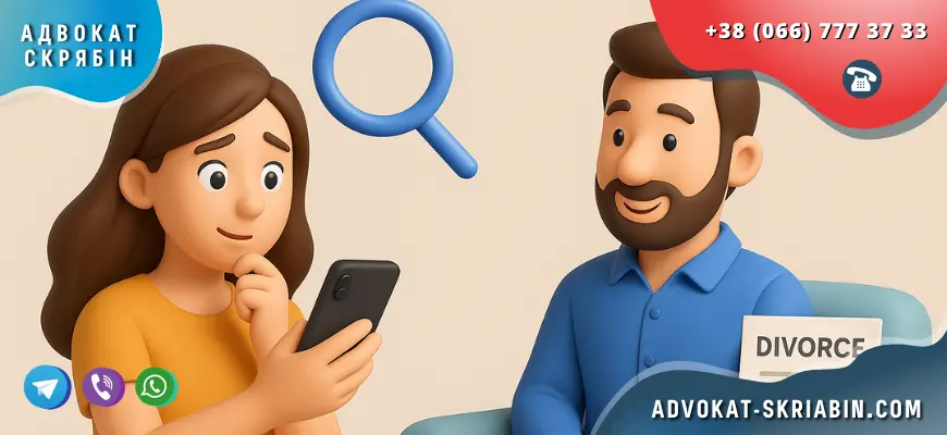 як дізнатися чи подав чоловік на розлучення адвокат Скрябін