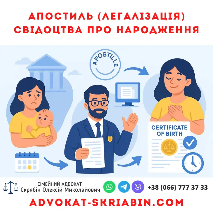 апостиль свідоцтва про народження