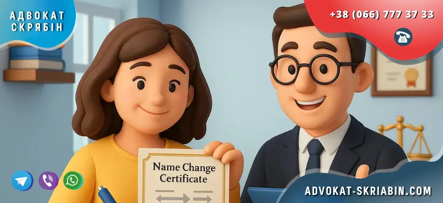 отримати свідоцтво про зміну імені