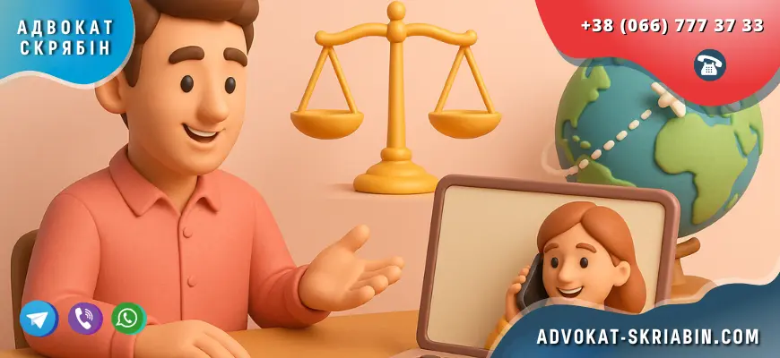 Розлучення, якщо дружина за кордоном — дистанційна допомога адвоката Скрябіна