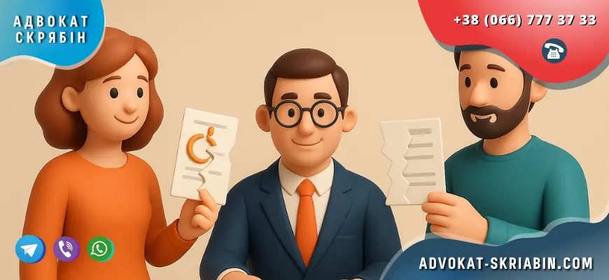 розлучення без свідоцтва про шлюб адвокат Скрябін