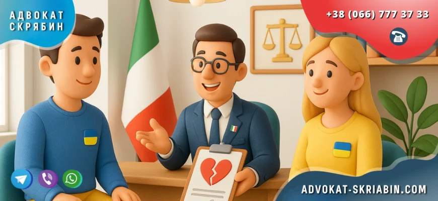 Развод в Италии для украинцев с участием адвоката