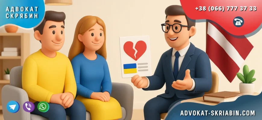 Развод в Латвии для украинцев с участием адвоката