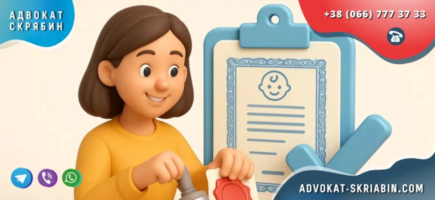 Оформление апостиля на свидетельство о рождении в Украине