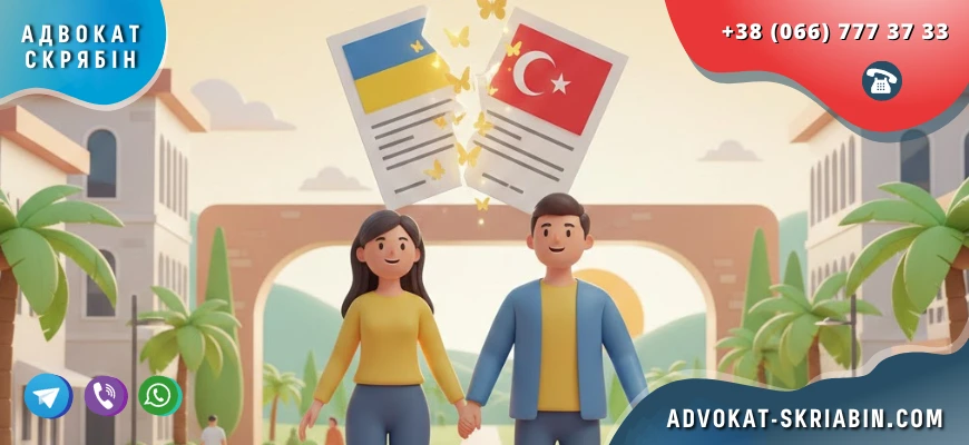 Розлучення в Туреччині для українців, розірвання шлюбу, консультації адвоката Скрябіна