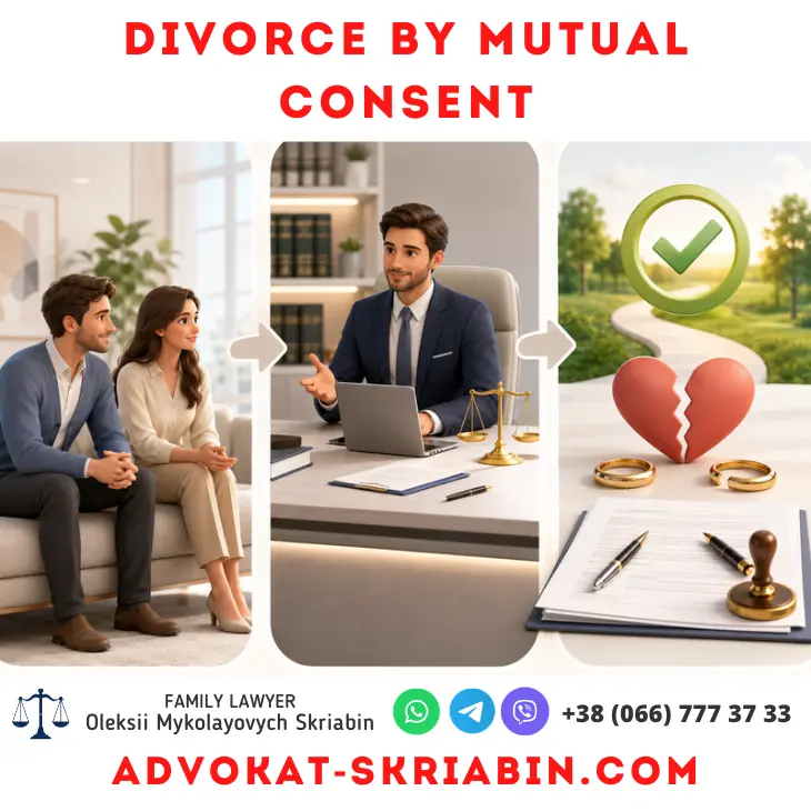 Divorce by mutual consent with lawyer assistance and amicable legal settlement
